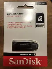 SanDisk 32GB Ultra USB 3.0 Flash Drive - 130MB/s