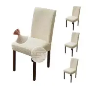 Chair Covers for Dining Room Set of 4 Chair Covers Dining Chair 4 PCS Beige