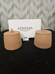 NIB Citrine Canyon Collection by Magenta Set of 2 Spice Jars