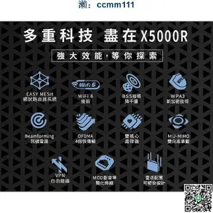 TOTOLINK X5000R路由器AX1800 6疾速上網 雙頻網路分享器 網狀路由器 Easy Mesy