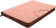 Parliky Id Storage Bag Important Document Folder Passport Case for Travel Document Organizer Purse Organizer Pouches File Organiser Certificate Holder Small Zipper Bags Zip Pink Pu