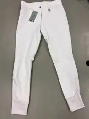 Premier Equine "Liviso" White Riding Breeches. Size 34