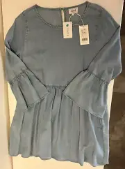 Seed Denim Look Dress Size 12 - New With Tags. Tencel Material, Buttery Soft!