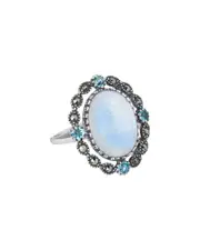 Tiramisu Silver 6.61 ct. tw. Gemstone Ring