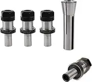 R8 ER20 7/16 Collet Chuck + 3PCS 3/4 ER20 1.38 with Groove TTS Tool Holder Set (r8atc34set) for CNC Milling Lathe Tool Other Knives