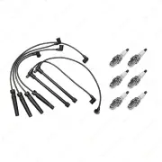 6 x NGK Spark Plugs + Bosch Ignition Leads Kit for Nissan Navara D22 CRUD22 3.3L