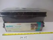 Alpha CASSETTE STORAGE CASE 15 TAPE CAPACITY Plastic storage NOS 90's Lot of 2