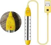 Anti-scalding Bucket Heater 2500w, Electric Immersion Water Heater with Digital LCD Thermometer 20-90℃ Adjustable, Stainless Steel Guard Submersible Heater, Rapid Heating in Minutes