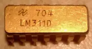 National LM311N-14 Voltage Comparator - Vintage Gold - NOS