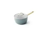 GreenPan Padova Smokey Sky Blue Covered Saucepan 18cm/2L Home Kitchen Cooking