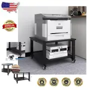 Functional Under Desk Printer Shelf - Heavy-Duty Rolling Organizer for Office