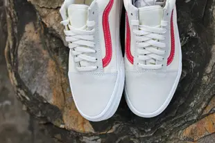 【HYDRA】Vans Old Skool Vintage 白紅 休閒鞋 非Style36【VN0A38G1R1T】