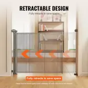 Retractable Baby Gate 34 Inch Tall Mesh For Indoor Safety Gate for Kids Pets