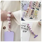 Floral Wrist Strap with Tether Tab for Mobile Cell Phone Car Key Wallet Lanyard