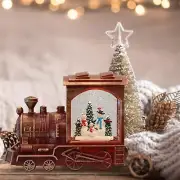 Wondise Lighted Christmas Snow Globes Musical Lantern with Timer, Battery Ope...
