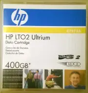 HP LTO-2 Ultrium 400GB Data Cartridge (C7972A) Red