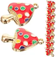 [SEWOART] Elegant Mushroom Charms for DIY Jewelry Necklace Bracelet Keychain Accessory