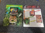 2 BALLY FACTORY ORIGINAL 1992 CREATURE FROM THE BLACK LAGOON PINBALL FLYER NEW