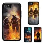 firefighters with fire Lightweight Cover For iPhone XS 11 12 13 14 15 16 Pro Max