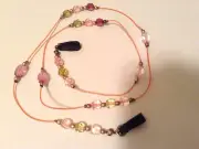 NEW Multi-Colored Beads Eyeglass Chain Cord Lanyard Made USA