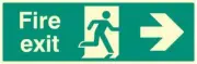 SIGN FIRE EXIT RIGHT GLOW - 32004L