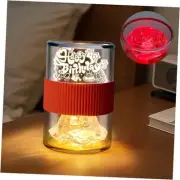 Creative Touch Night Light with Flip Change Color Design, 3D Rose Happy