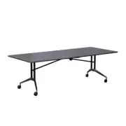 New Rapidline Rapid Edge Folding Boardroom Meeting Table 2.4m Driftwood