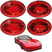 Red LED Tail Lights Stop Lamp For 1997-2004 Corvette C5