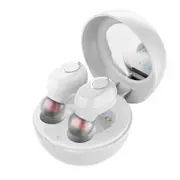 LB-10 Touch Control TWS bluetooth Earphone Wireless Stereo Handsfree Headset with Mirror Charging Case WHITE COLOR
