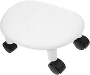 SOPOTUTU Rotating Low Stool with Wheels Portable Rolling Stool for Easy Access Lightweight Design for Home and Office Use