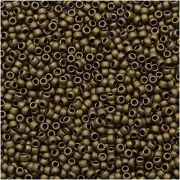 15/0 TOHO ROUND Frosted Bronze Seed Bead (8g)