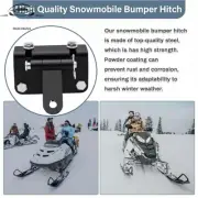 Adjustable Snowmobile Towing Hitch Trailer Towing Hitch for Stable Sled Support