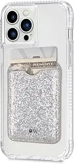 Case-Mate Magnetic Wallet for iPhone [Card Holder] [Holds up to 3 Cards & Cash] - Vegan Leather MagSafe Wallet - Magnetic Phone Wallet for iPhone 15 Pro Max / 15 Pro / 15/15 Plus /14/13/12 - Sparkle