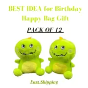 BEST IDEA for Birthday Happy Bag Gift Go Green Little Fluffy Plush Toy Dinosaur