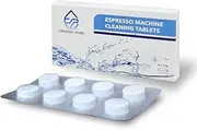 CRYSTAL PURE 8 Cleaning Tablets Compatible with Breville Saeco Delonghi Jura Espresso Coffee Machine