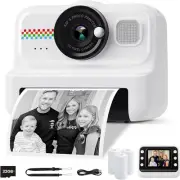 Kids Camera Instant Print, 1080P HD Instant Print Camera for Kids with 3 Rolls P