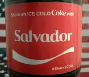 Share A Coke With Salvador 2017 Limited Edition Coca Cola Bottle