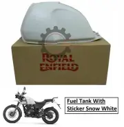 Royal Enfield Fuel Tank With Sticker Snow White Fit For Himalayan 411cc (for: Royal Enfield)