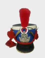 leather French Napoleonic Shako Helmet Military Prussian Officer HAT kew9