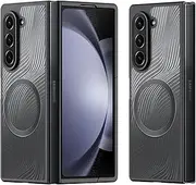 [Jarttarn] Case Compatible with Samsung Galaxy Z Fold 6 Case, Magnetic Ring Soft TPU Frame Hard PC Matte Back Slim Shockproof Bumper Protective Cover for Samsung Galaxy Z Fold6