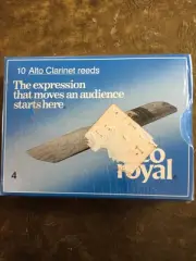 Rico Royal Alto Clarinet Reeds Strength 4 Box Of 10