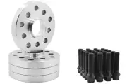 Audi A4 TT Quattro A6 S4 Hub Centric Wheel Spacer Kit 20mm Thick + Wheel Locks (for: Audi)