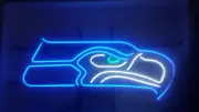 Seattle Seahawks 24"x20" Neon Sign Light Lamp Decor With Dimmer