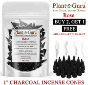 Rose Charcoal Incense Cones 1" TOPFLOW Bulk Wholesale For Burner Holder