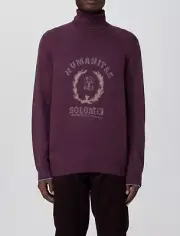 NWT $4995 Brunello Cucinelli Men 100% Cashmere Graphic Turtleneck 50/ 40US A242