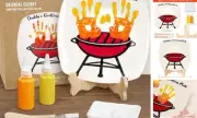 ORIENTAL CHERRY Father's Day Gifts - DIY Daddy's Grilling Plate with Handprint