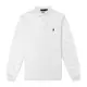 Polo Ralph Lauren 年度熱銷刺繡小馬長袖POLO衫(CUSTOM SLIM FIT)-白色