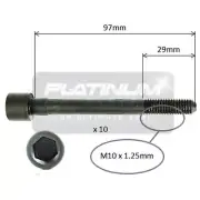 Engine Cylinder Head Bolt Set for Nissan Pulsar N14 N15 4cyl 1.6L GA16DE 1991~00 (for: Nissan)