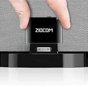 ZIOCOM 30 Pin Bluetooth Adapter Receiver for iPhone iPod Bose SoundDock and Other 30 pin Dock Speakers with 3.5mm Aux Cable(Not for Car),Black