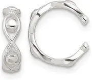 [JewelryWeb] 925 Sterling Silver E coating Polished Pair Of 2 Ear Cuffs 11.5x10.6mm Wide 3.4mm Thick-Ear Cuff for Women